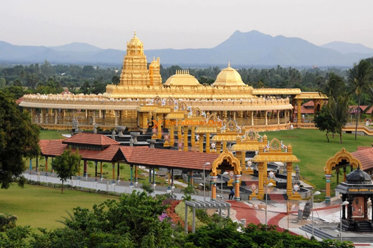Vellore Golden Temple Sripuram, reachable by our cab service