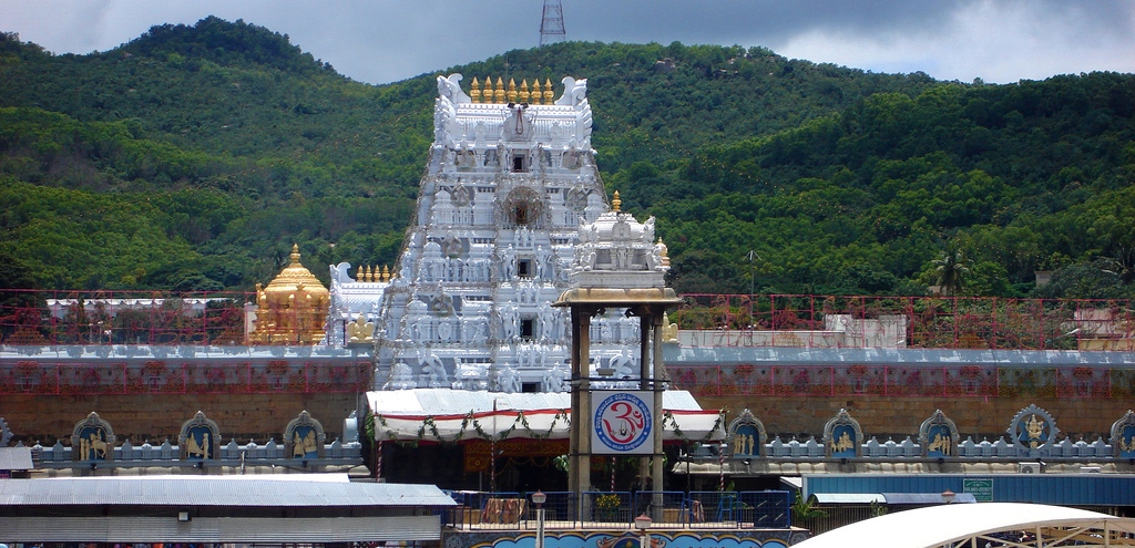 Tirumala Tirupati Temple, a major pilgrimage site near Vellore